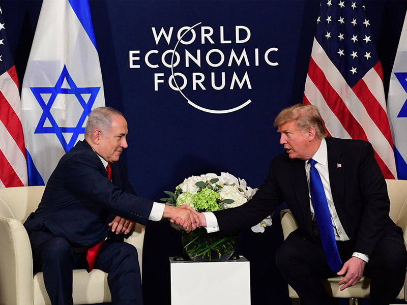 PM Netanyahu and President Trump at the World Economic Forum,  Davos