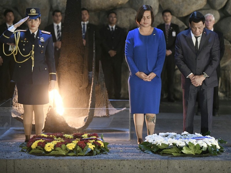 President Duterte at the Yad Vashem World Holocaust Remembrance Center