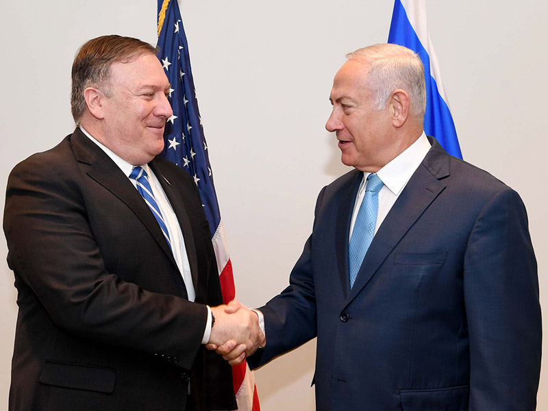 PM Netanyahu with US Secretary of State Mike Pompeo