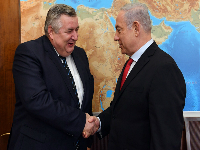 PM Netanyahu and Hungarian PM Orban's Security Policy Advisor József Czukor