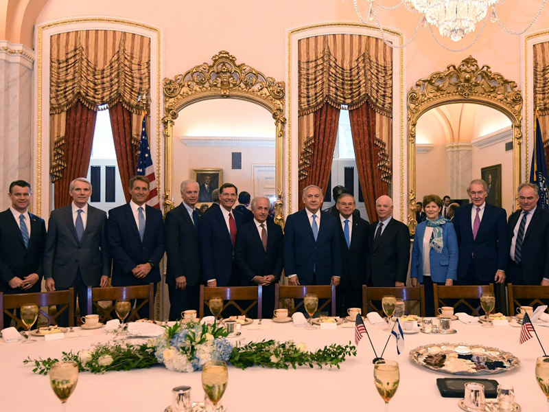 PM Netanyahu with members of the US Senate Foreign Relation Committee