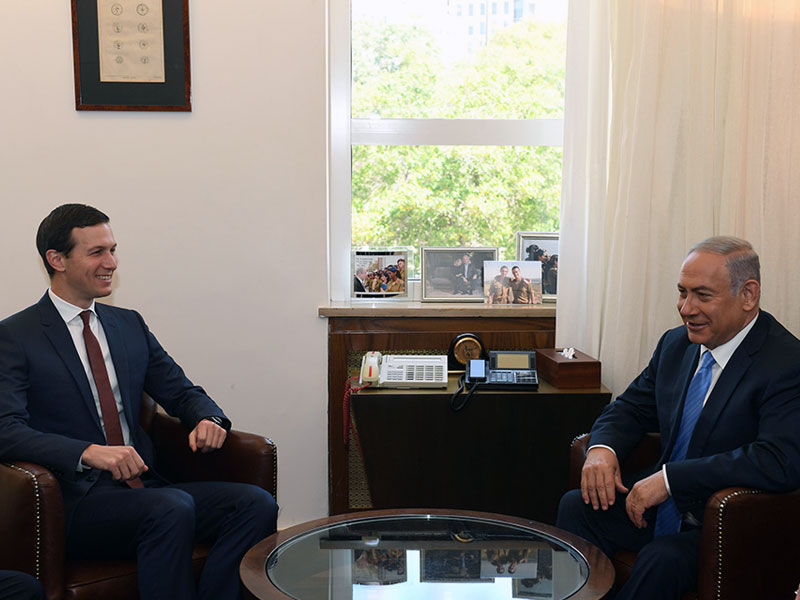 PM Netanyahu with Senior Advisor Jared Kushner in Jerusalem.