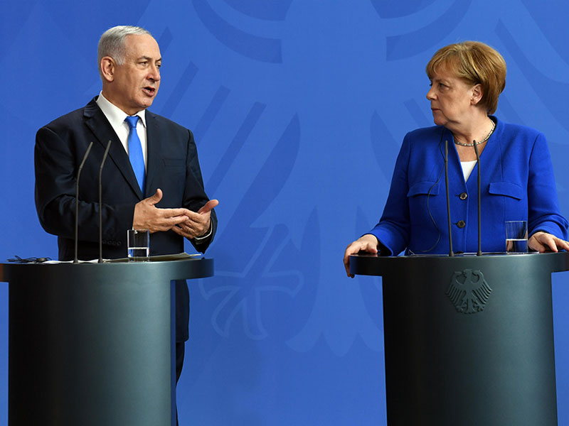 PM Netanyahu with German Chancellor Angela Merkel in Berlin