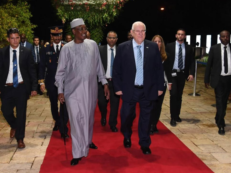 President Rivlin meets with Chad President Idriss Deby