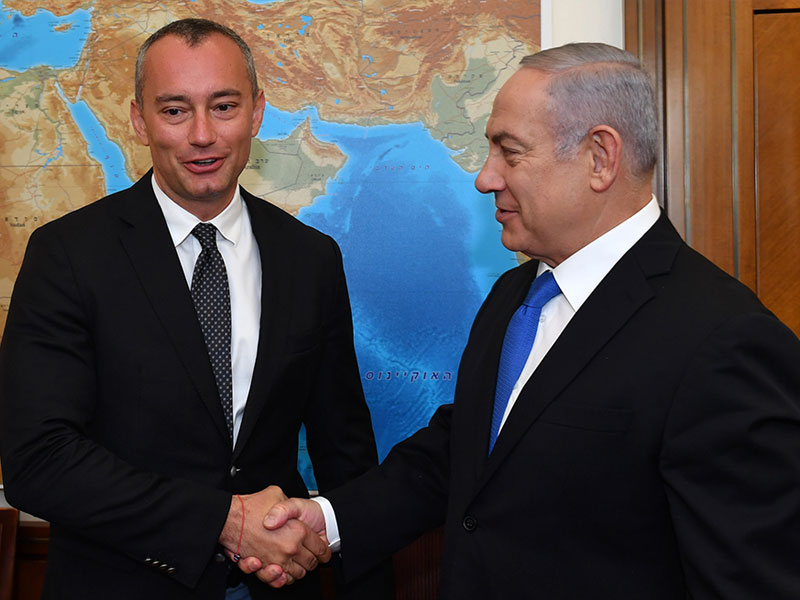 PM Netanyahu meets with UN Special Coordinator for the Middle East Peace Process Nickolay Mladenov