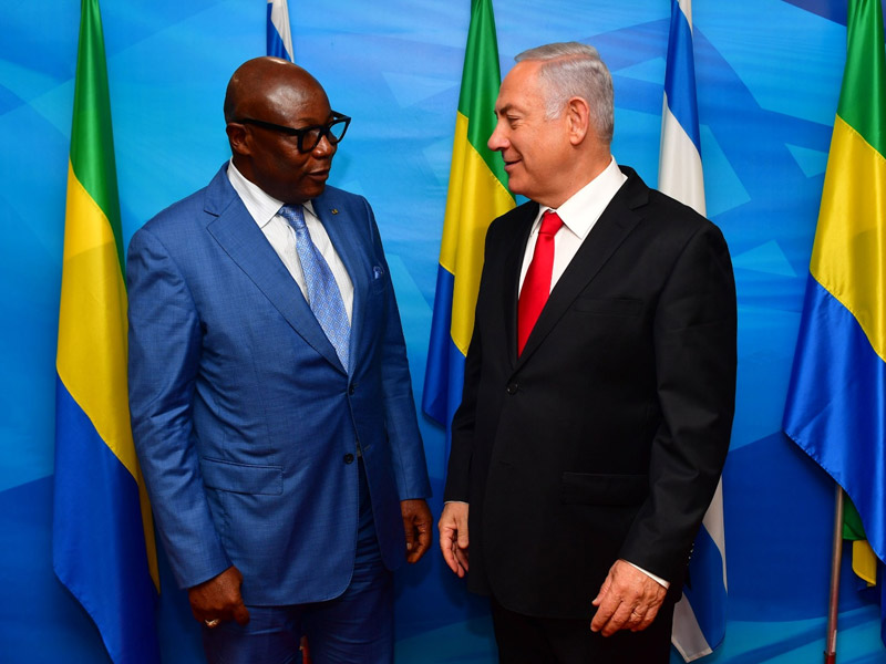 PM Netanyahu with Gabon VP Dr. Pierre-Claver Maganga Moussavou