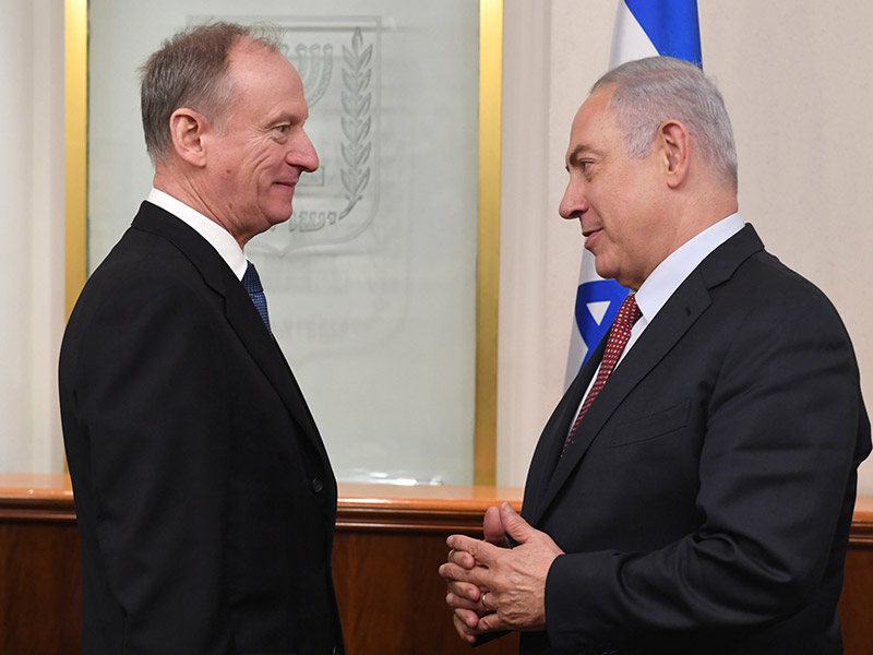 PM Netanyahu with Russian Federation Security Council Secretary Nikolai Patrushev