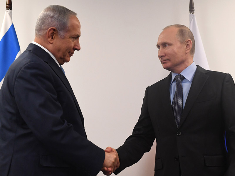 PM Netanyahu with Russian President Vladimir Putin in Moscow