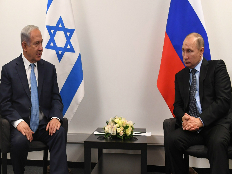 PM Netanyahu with Russian President Vladimir Putin in Moscow