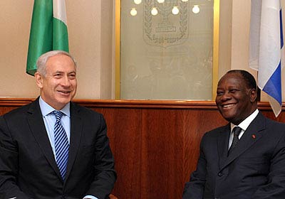 PM Netanyahu meets with Ivory Coast President Ouattara