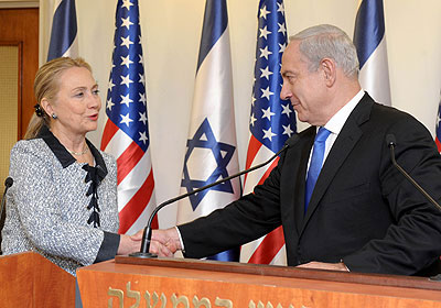 PM Netanyahu and US Secretary of State Clinton in Jerusalem