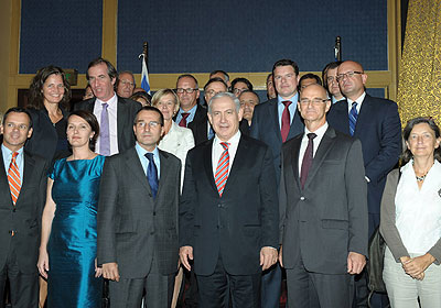 PM Netanyahu meets with EU ambassadors