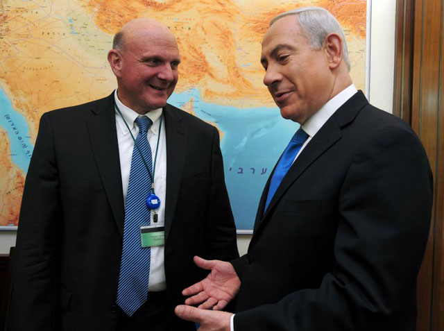 PM Netanyahu meets with Microsoft CEO Steve Ballmer