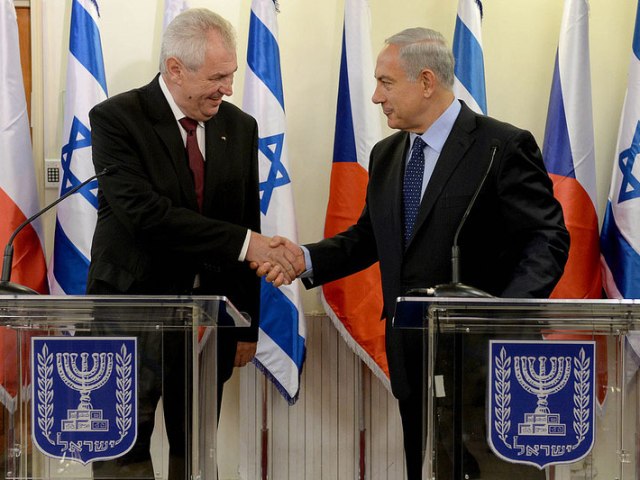 PM Netanyahu meets Czech President Milos Zeman