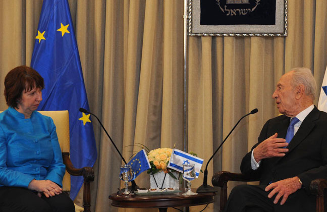 President Peres meets EU High Representative Ashton