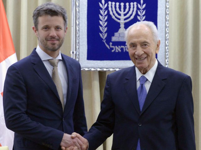 President Peres hosts Danish Crown Prince Frederik