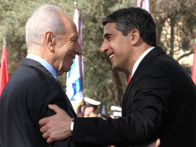 President Peres meets with President of Bulgaria Plevneliev