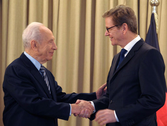 President Peres meets with German FM Dr. Westerwelle