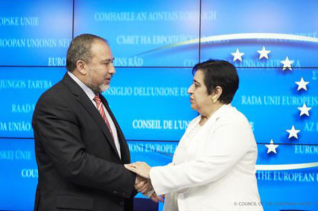 FM Avigdor Liberman and Dr. Erato Kozakou-Marcoullis, Foreign Minister of Cyprus