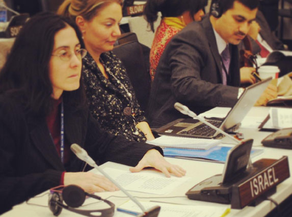 Ms. Noa Furman addresses the UN Commission for Social Development