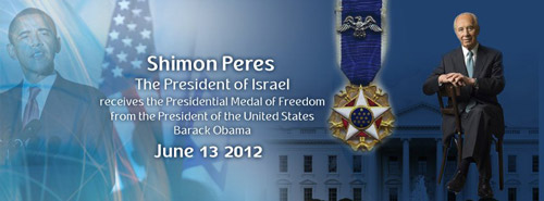 Israel President Peres receives Medal of Freedom