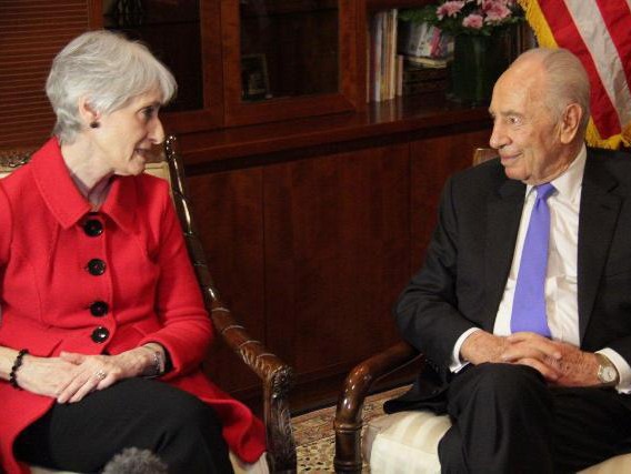 President Peres holds working meeting with US Under Secretary of State Sherman