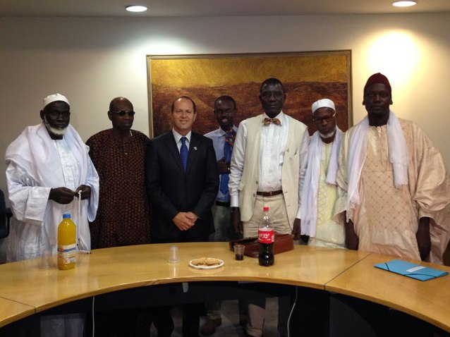 Senegalese religious leaders meet with Jerusalem Mayor Barkat