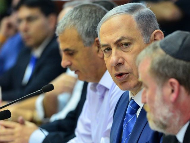 PM Netanyahu at Israel Cabinet meeting