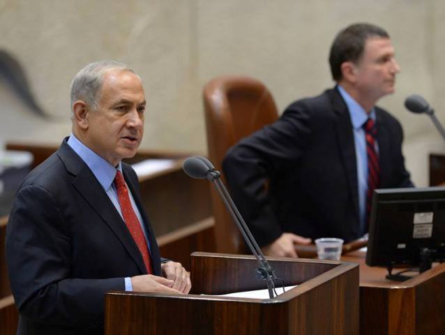 PM Netanyahu addresses the Knesset