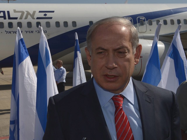 Archive photo: PM Netanyahu at Ben Gurion International Airport