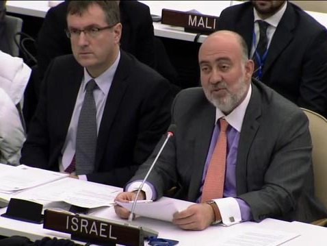 Israel Ambassador Prosor at the UN General Assembly