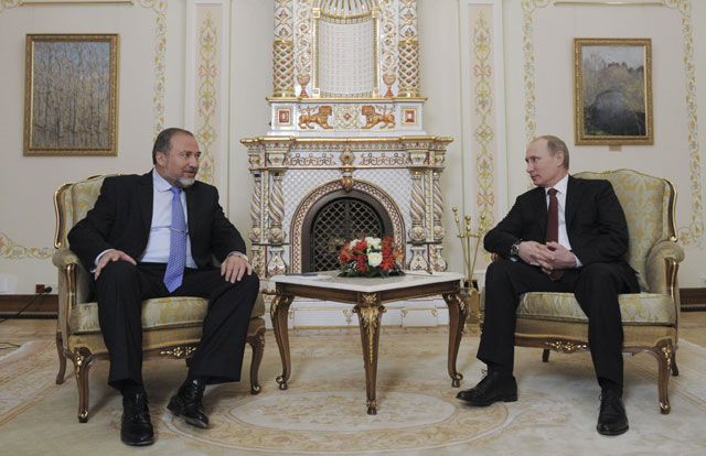 FM Liberman meets Russian PM Putin in Moscow