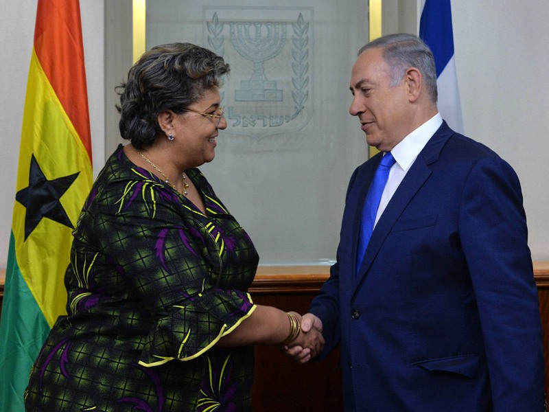 PM Netanyahu meets with Ghana FM Hannah Tetteh