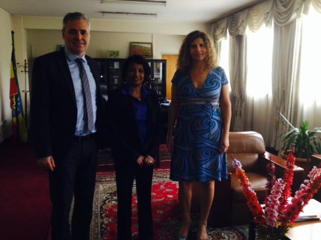 DCM Leo and Monica here with H.E Frenesh Mekuria