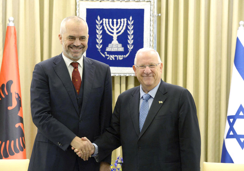 President Rivlin meets with Albanian Prime Minister Rama