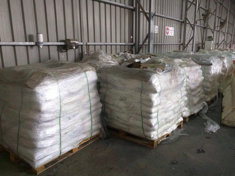 The ammonium chloride seized at Nitzana Crossing