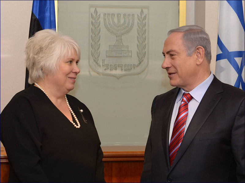 PM Netanyahu meets with Estonian Foreign Minister Marina Kaljurand