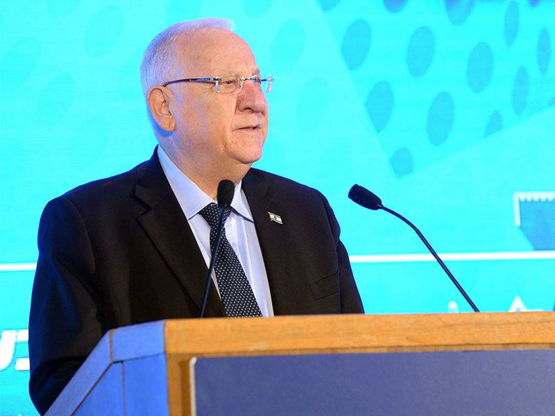 President Rivlin speaking at the 13th Jerusalem Conference of the 'BeSheva' media group