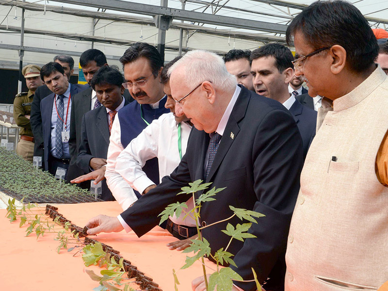 President Rivlin at the MASHAV agricultural Center of Excellence