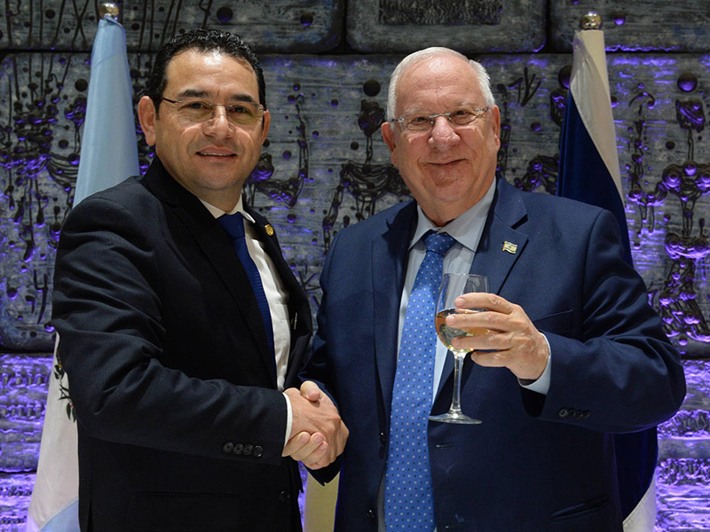 President Rivlin with Guatemalan President Morales