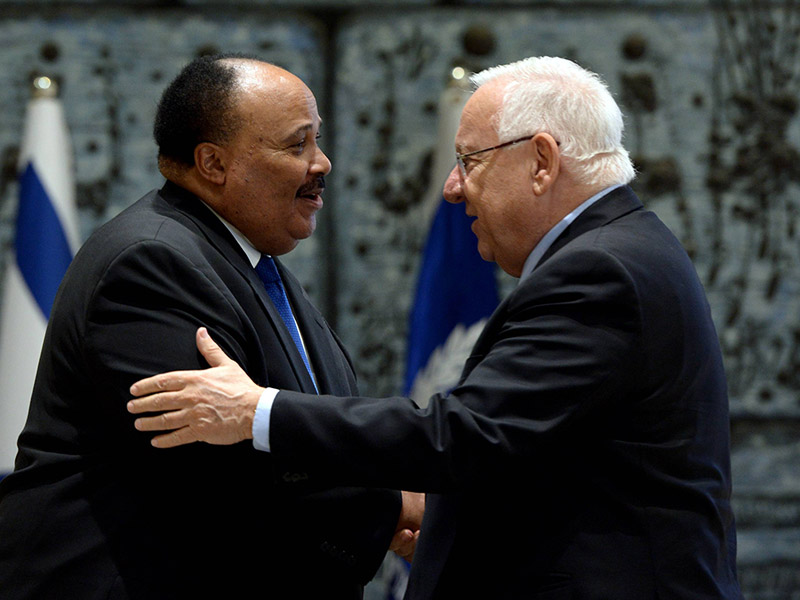 President Rivlin welcomes Martin Luther King III in Jerusalem