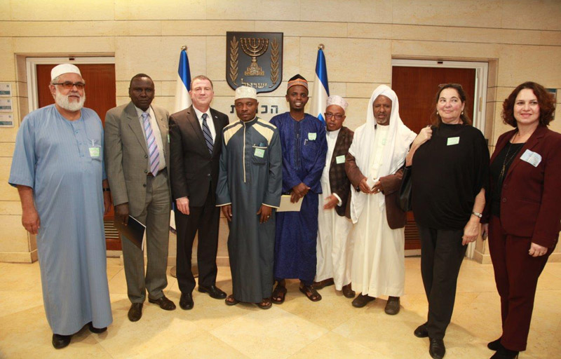 Delegation of Muslim religious leaders at the Knesset