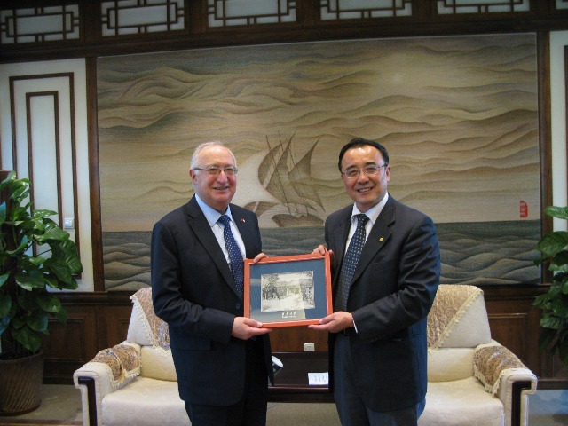 Chairman of CHE with Chen Yulu President of Renmin University