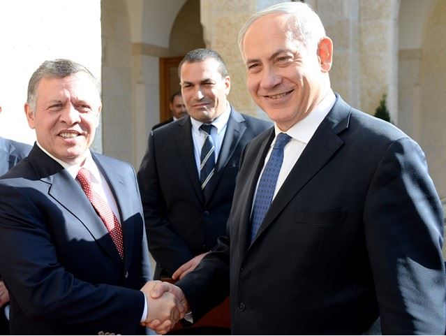 Premierminister Netanyahu und König Abdullah II bei einem früheren Treffen in Amman 2014