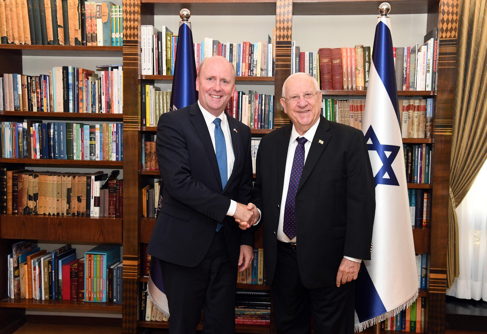 Staatspräsident Rivlin mit Uwe Becker