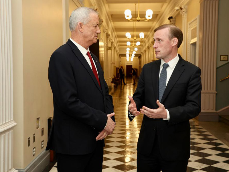 Verteidigungsminister Benny Gantz und US-Sicherheitsberater Jake Sullivan