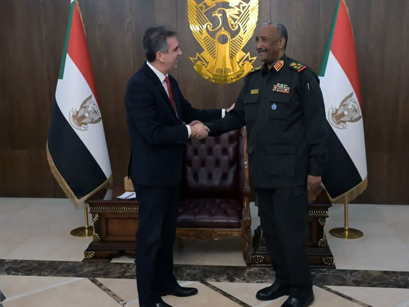 Außenminister Cohen und General Abdel-Fattah Al-Burhan