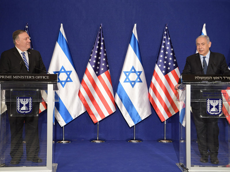 Premier Netanyahu mit US-Außenminister Mike Pompeo