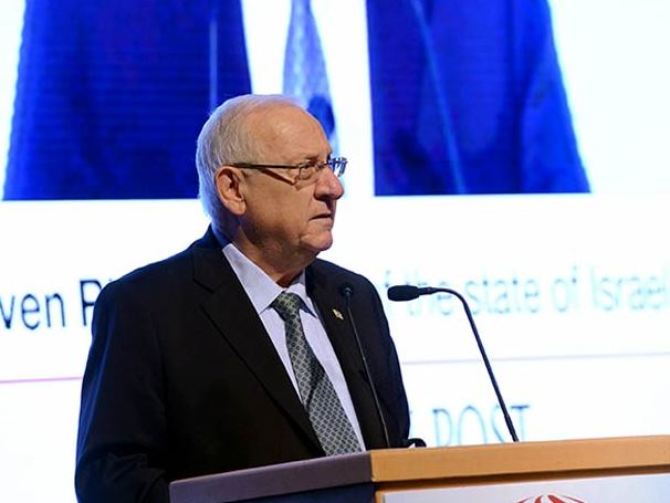 Staatspräsident Rivlin spricht vor der "Diplomatic Conference" der Jerusalem Post