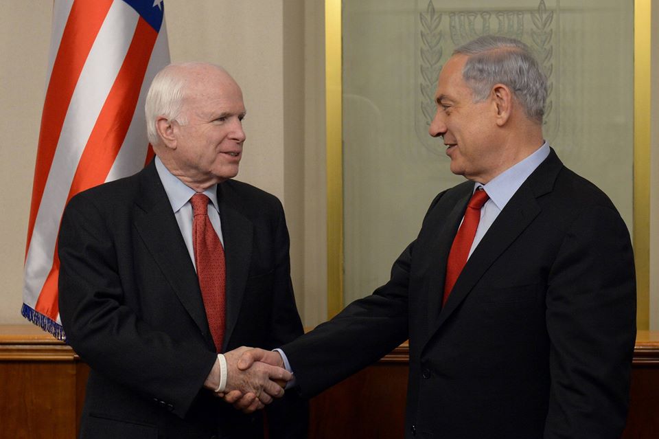 Premierminister Netanyahu und Senator McCain